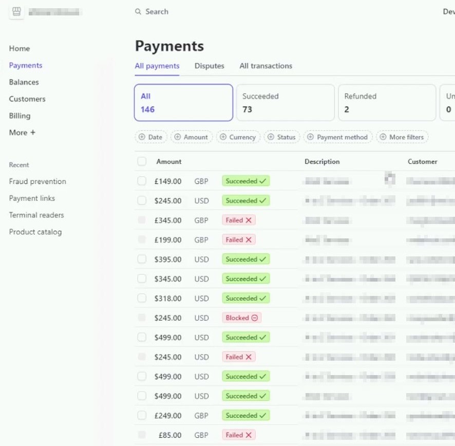 stripeCert Stripe W/ Bank Account Attached